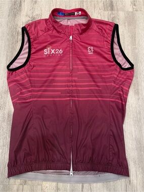 Vie 13 Six26 Cycling Euro Wind Vest Men’s Medium‎ Full Zip